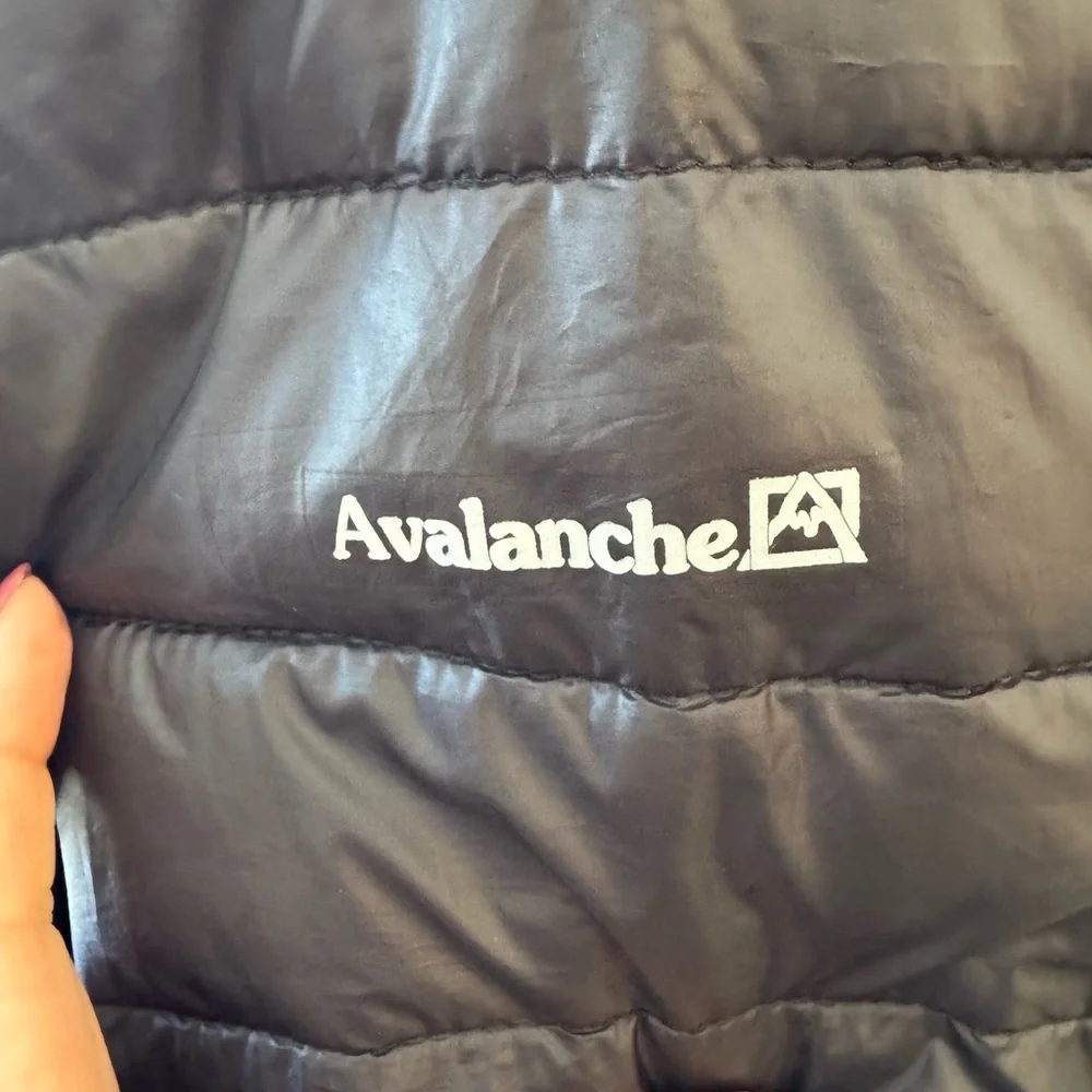 Avalanche Men’s Black Puffer Jacket Zip Up size medium Lightweight - Picture 6 of 13